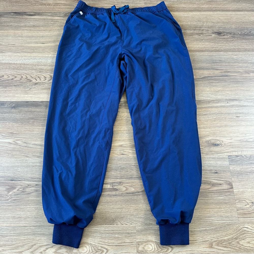 Figs Mesh-Lined Jogger Scrub Pants‎ Mens Large Navy Blue #M21SW2036 Tansen FREEx
